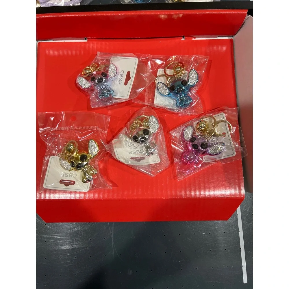 Stitch Rhinestone Keychain Disney Lilo & Stitch Bag Charm Y30808 NEW